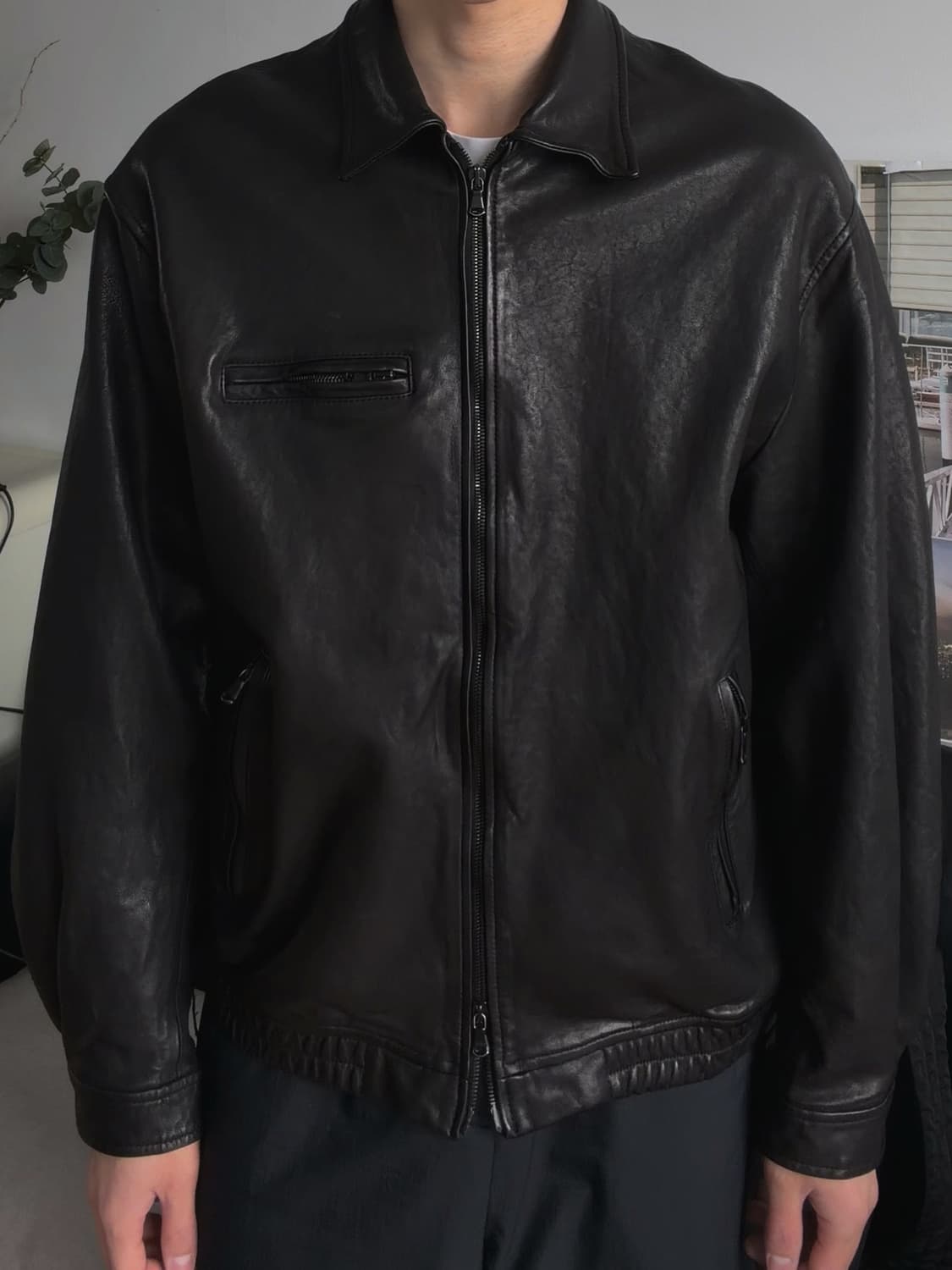 유니온블루 블랙에디션 ITALY LAMBSKIN SINGLE JACKET 상품이미지2