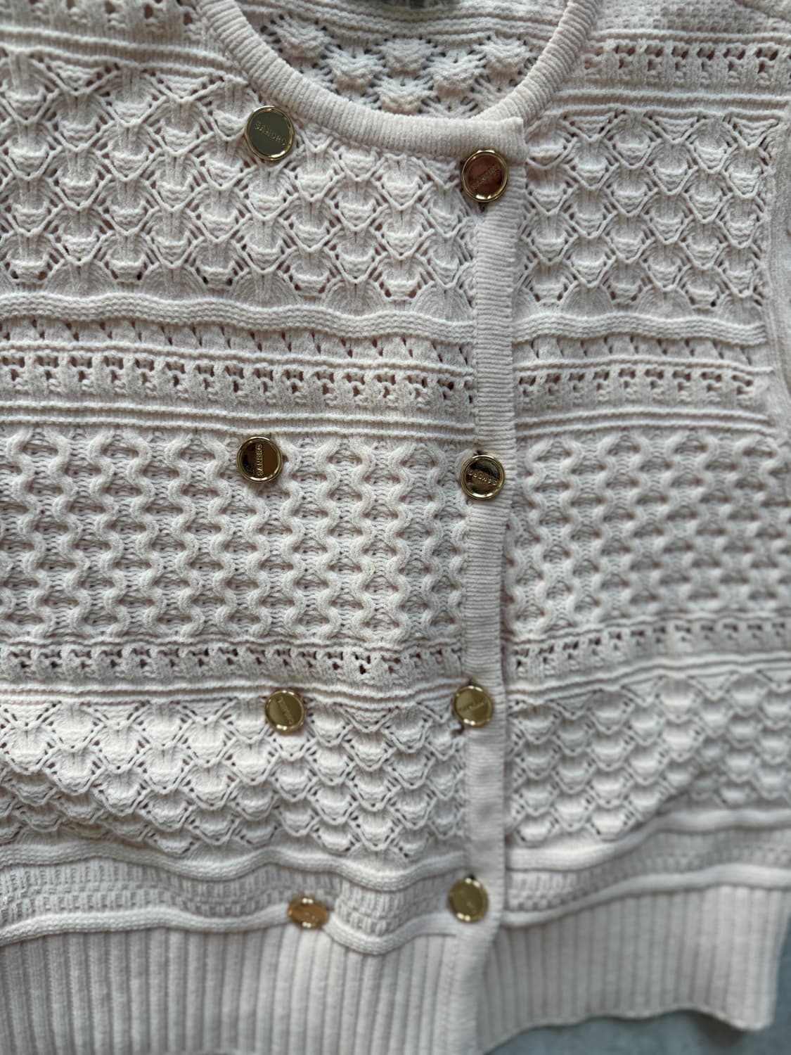 산드로 크로셰 니트 가디건 1 상품이미지5