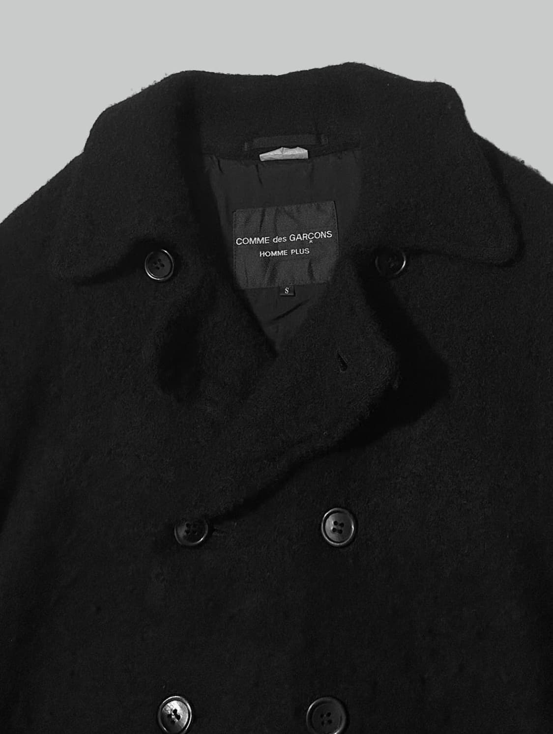 꼼데가르송 옴므 플러스 축융 울 피코트 상품이미지3