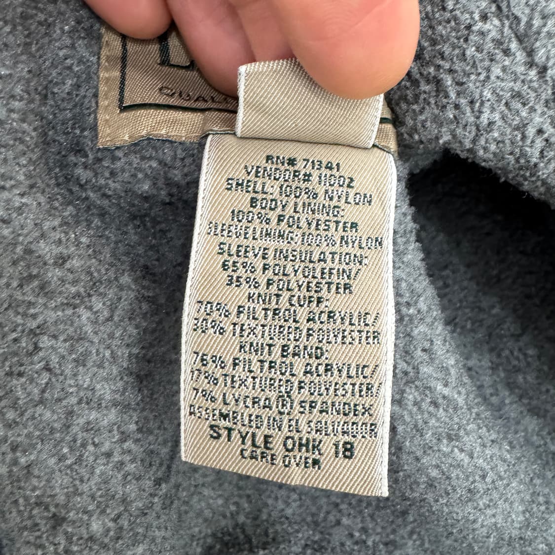 M(105) L.L.Bean 엘엘빈 빈티지 웜업 자켓 상품이미지9