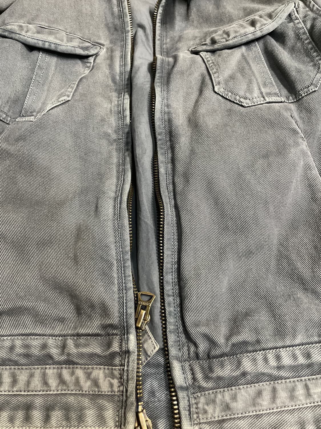 아르마니 익스체인지 견장 투웨이 지퍼 자켓 S 그레이 상품이미지6