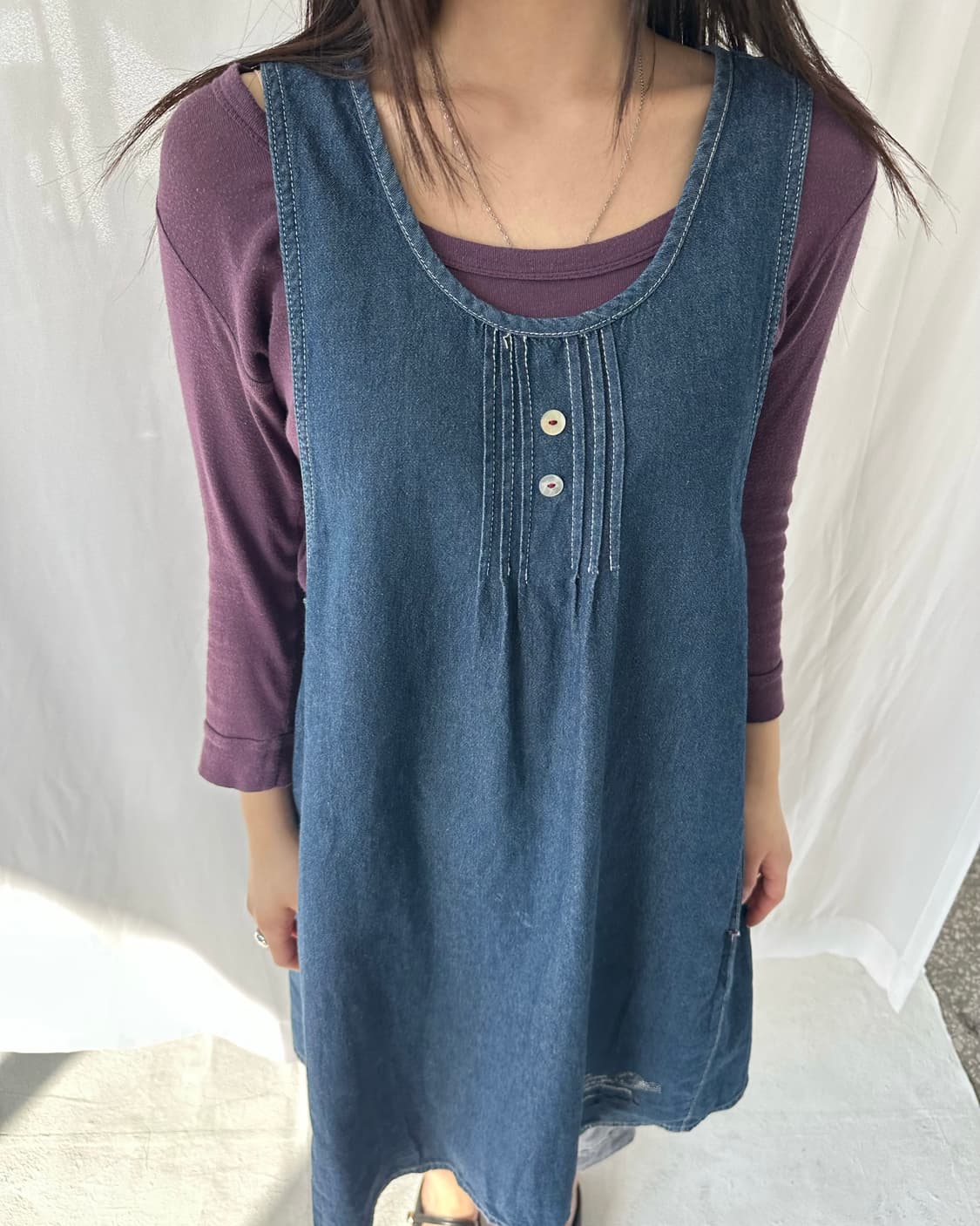 Kusuguru 데님 원피스 상품이미지8