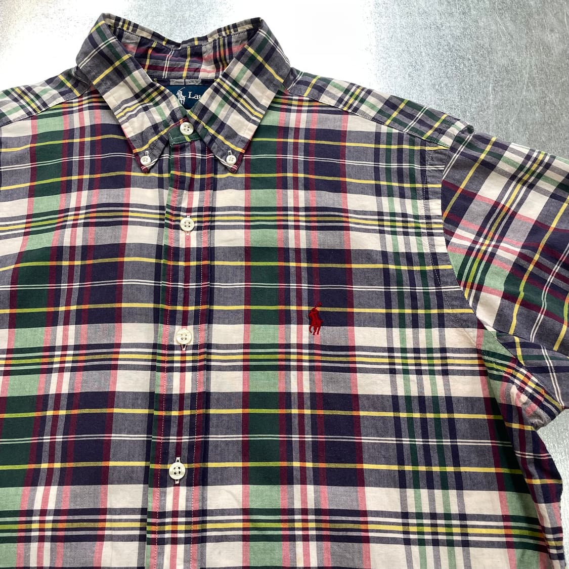 (M) POLO 폴로 랄프로렌 체크 반팔 셔츠 클래식핏 상품이미지7