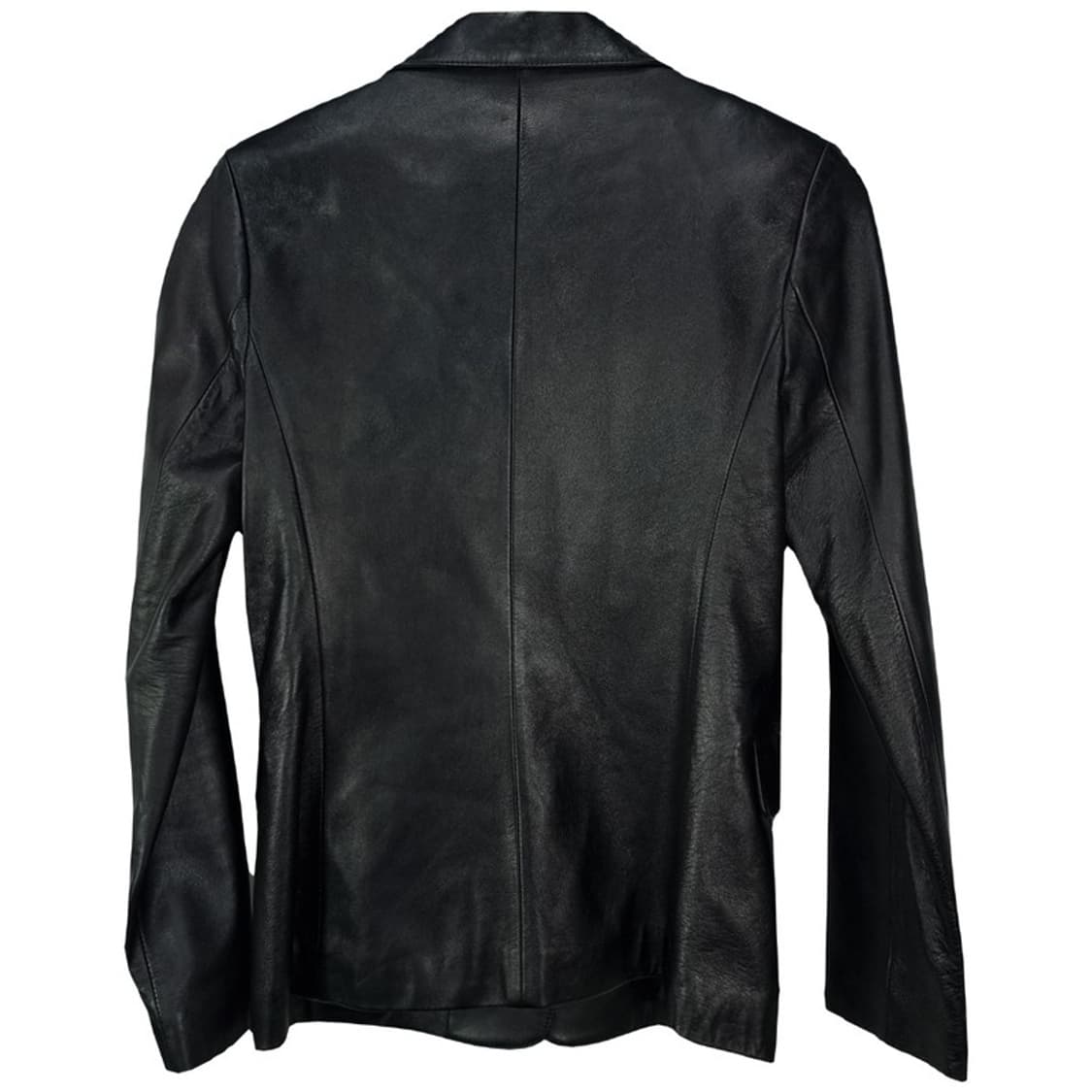 [빈티지] 리얼 램스킨 양가죽 레더 블레이저 자켓 블랙 M19070 상품이미지3