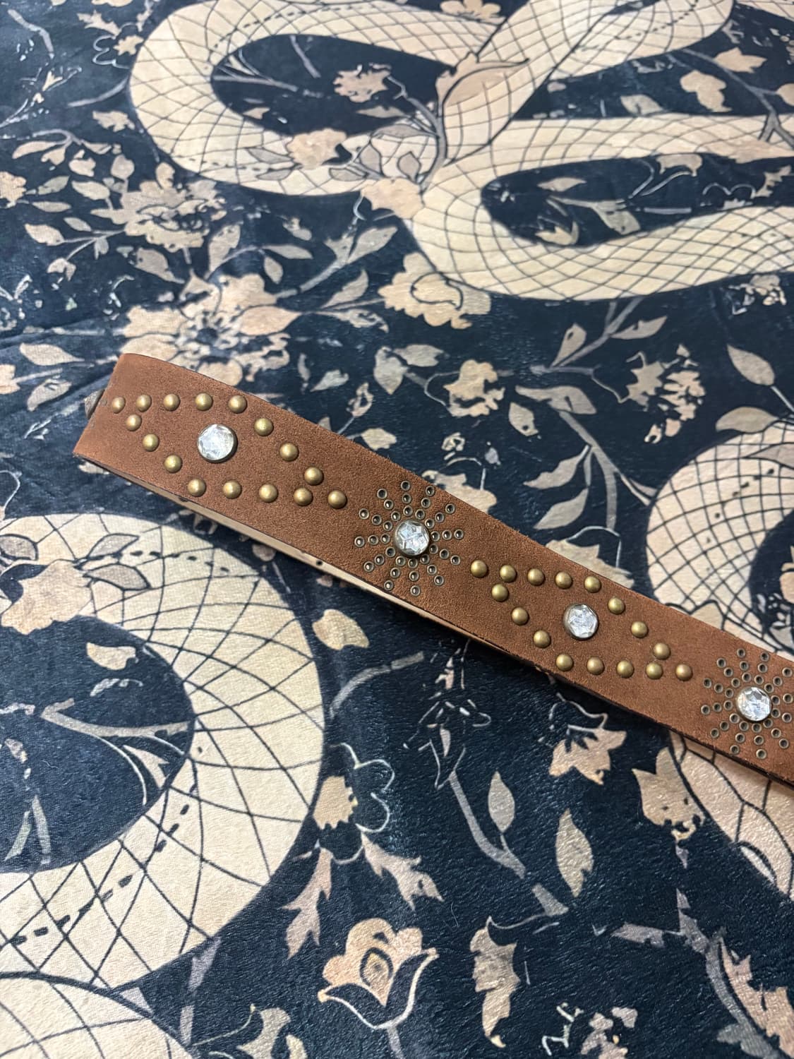 cubic studded western brown belt 상품이미지9