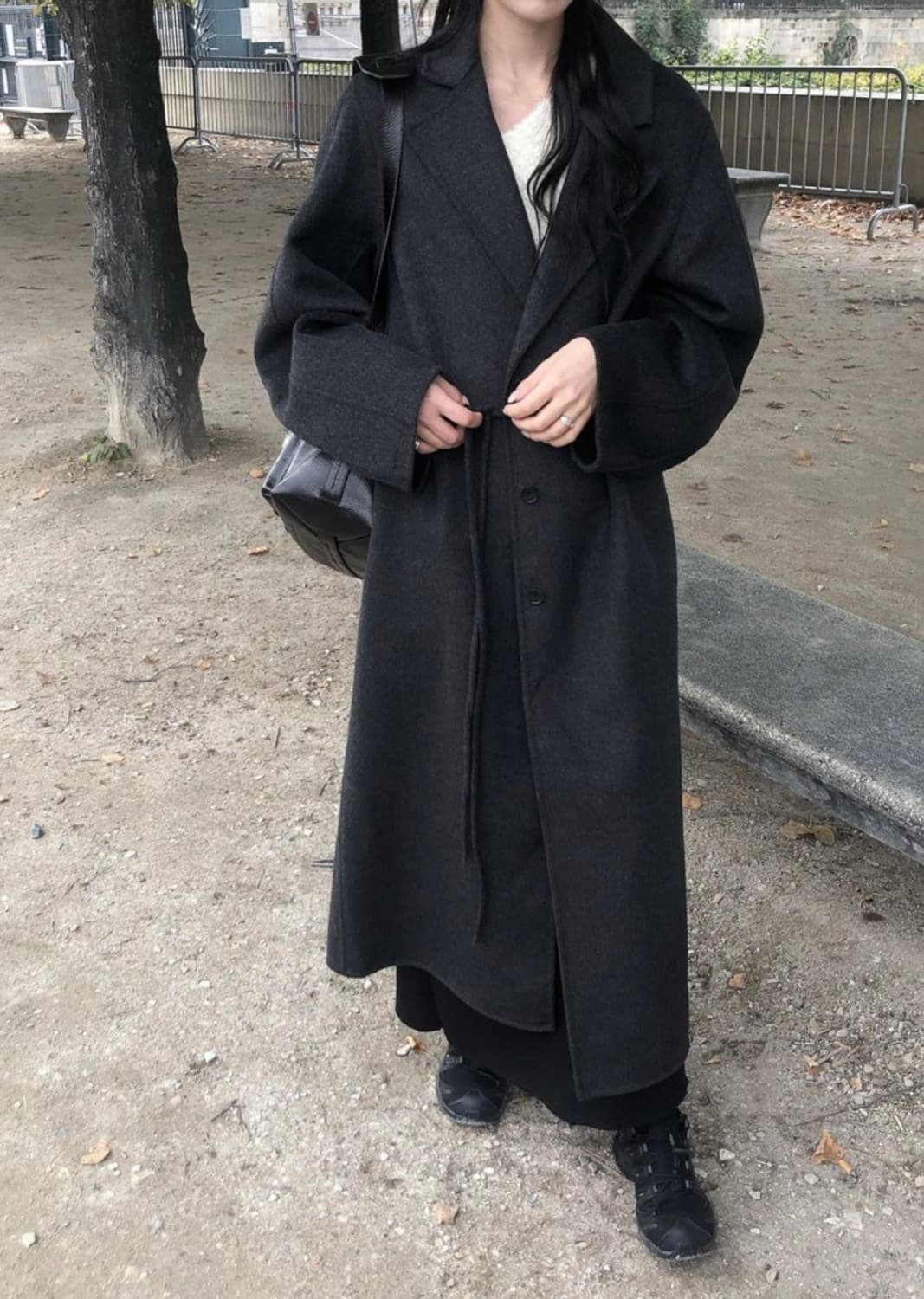 르버터 르버터 벌룬 핸드 메이드 로브 롱 울 코트 상품이미지6