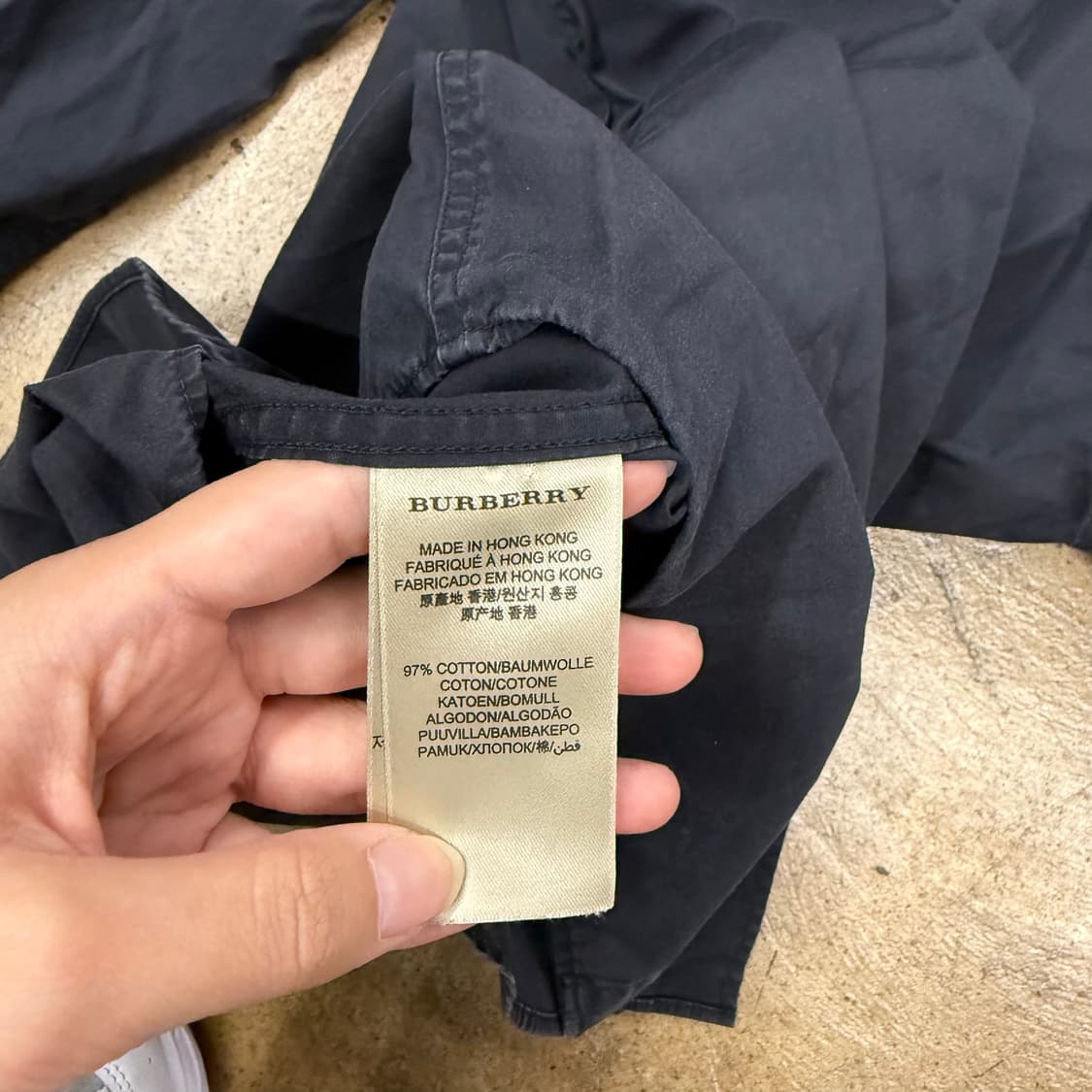 [정품] 버버리 브릿 셔츠 네이비 b8 상품이미지7