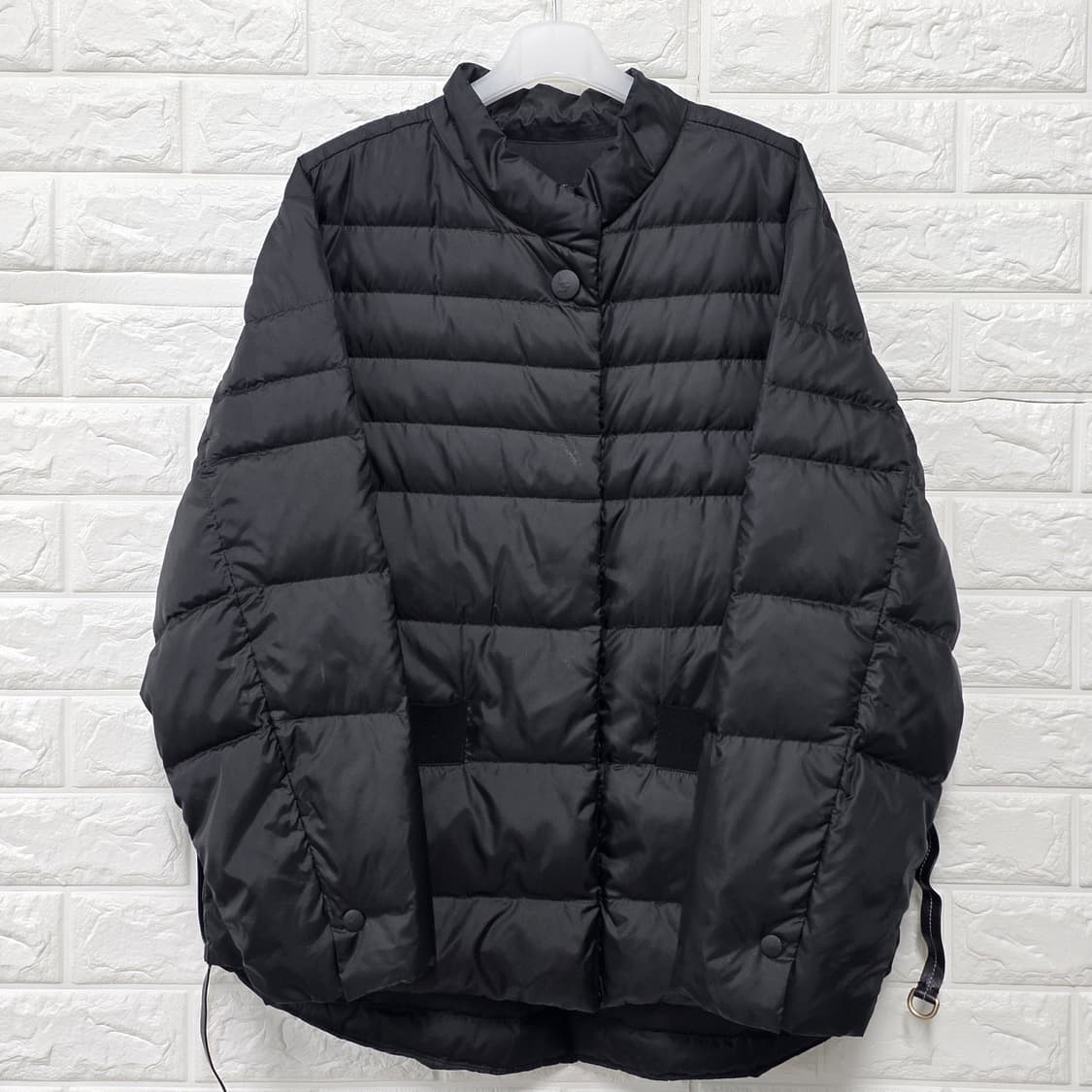 택포) 20s 한섬 시스템 블랙 다운 패딩 M 상품이미지1