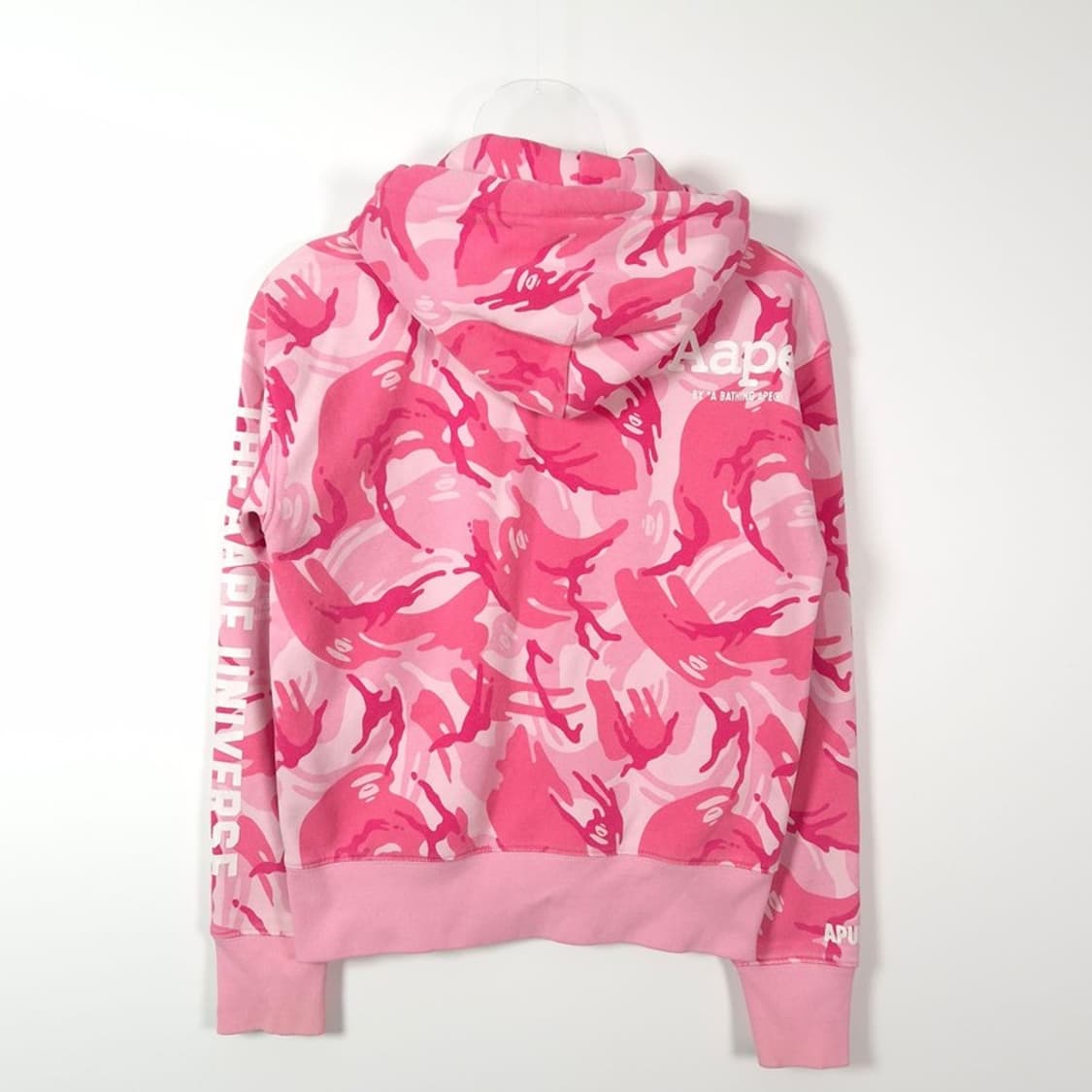 에이프 문페이스 핑크 카모 풀집업 후드 XXS 상품이미지2