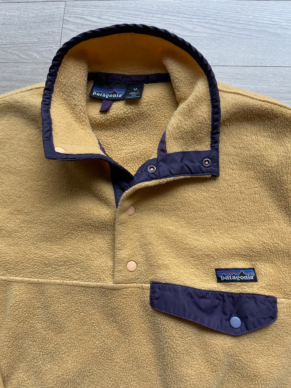 90s 파타고니아 신칠라 옐로우 퍼플 rare 빈티지 상품이미지4