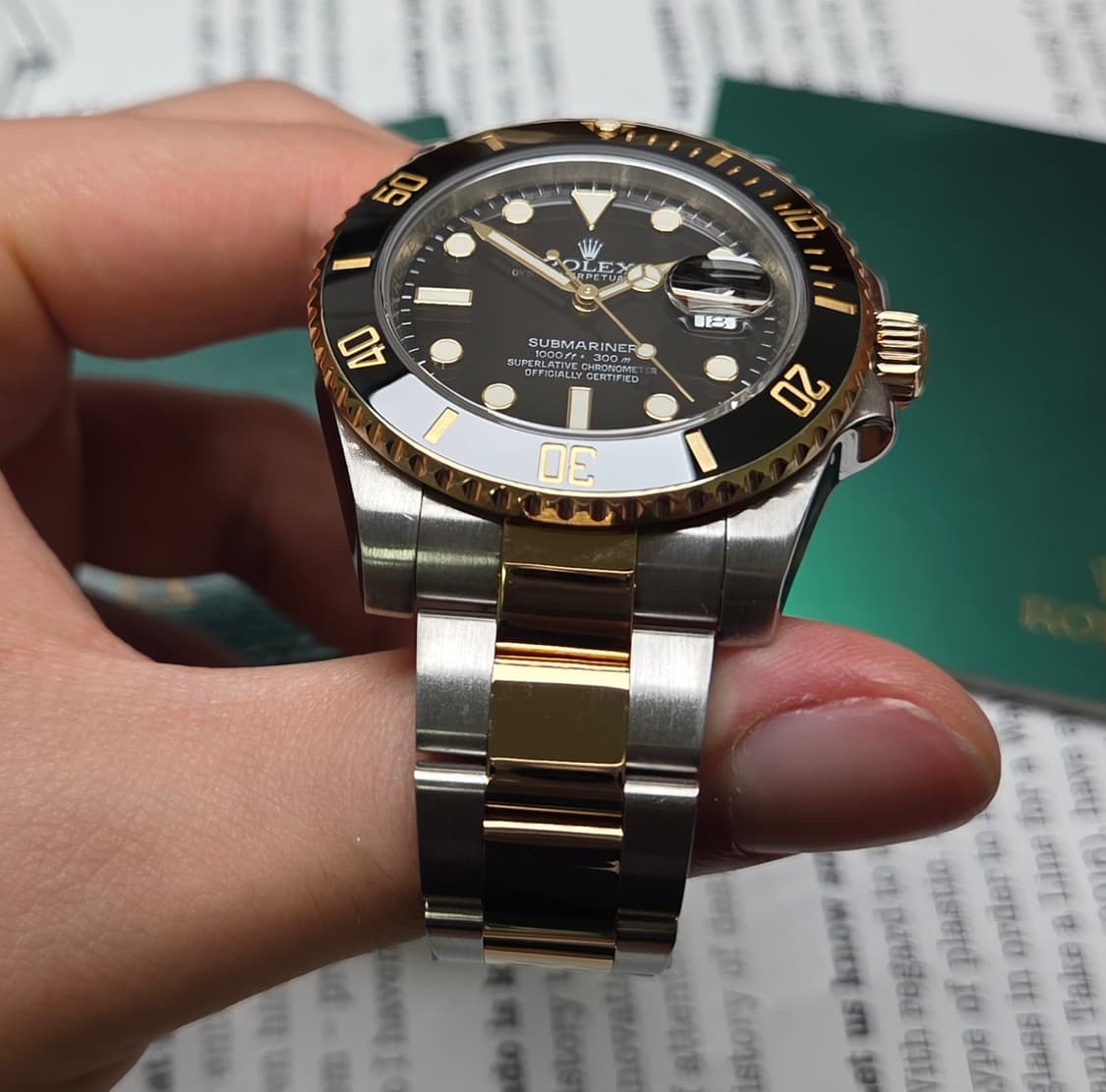 롤렉스 서브마리너 흑콤 116613LN 18K골드콤비 풀셋 
 상품이미지9