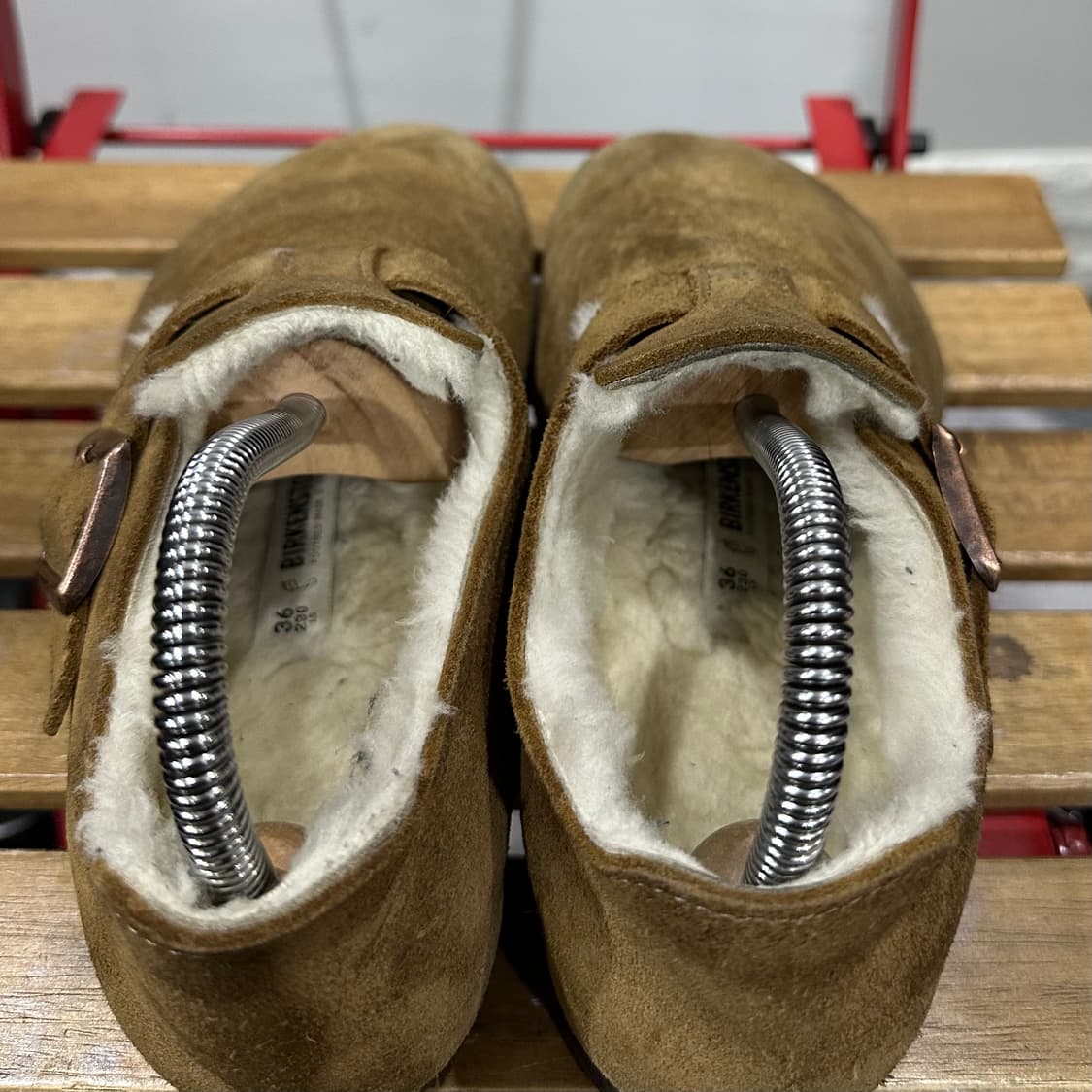 230) 버켄스탁 뮬 여성 여자 신발 런던 시어링 슈즈ㅑ 상품이미지5