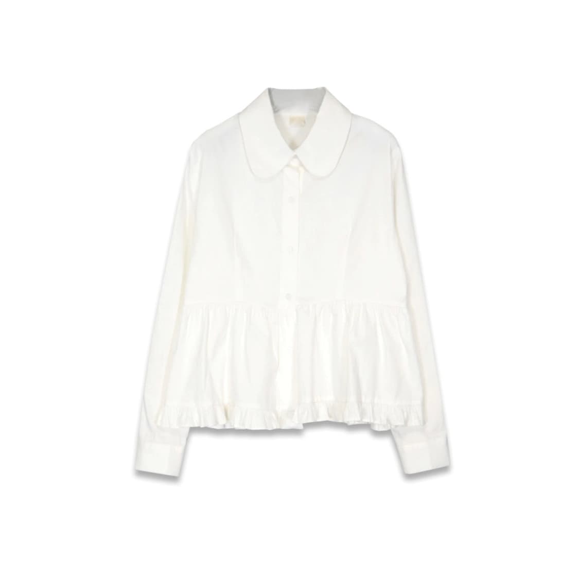 김미 솜이 프릴 피치 블라우스 아이보리 상품이미지1