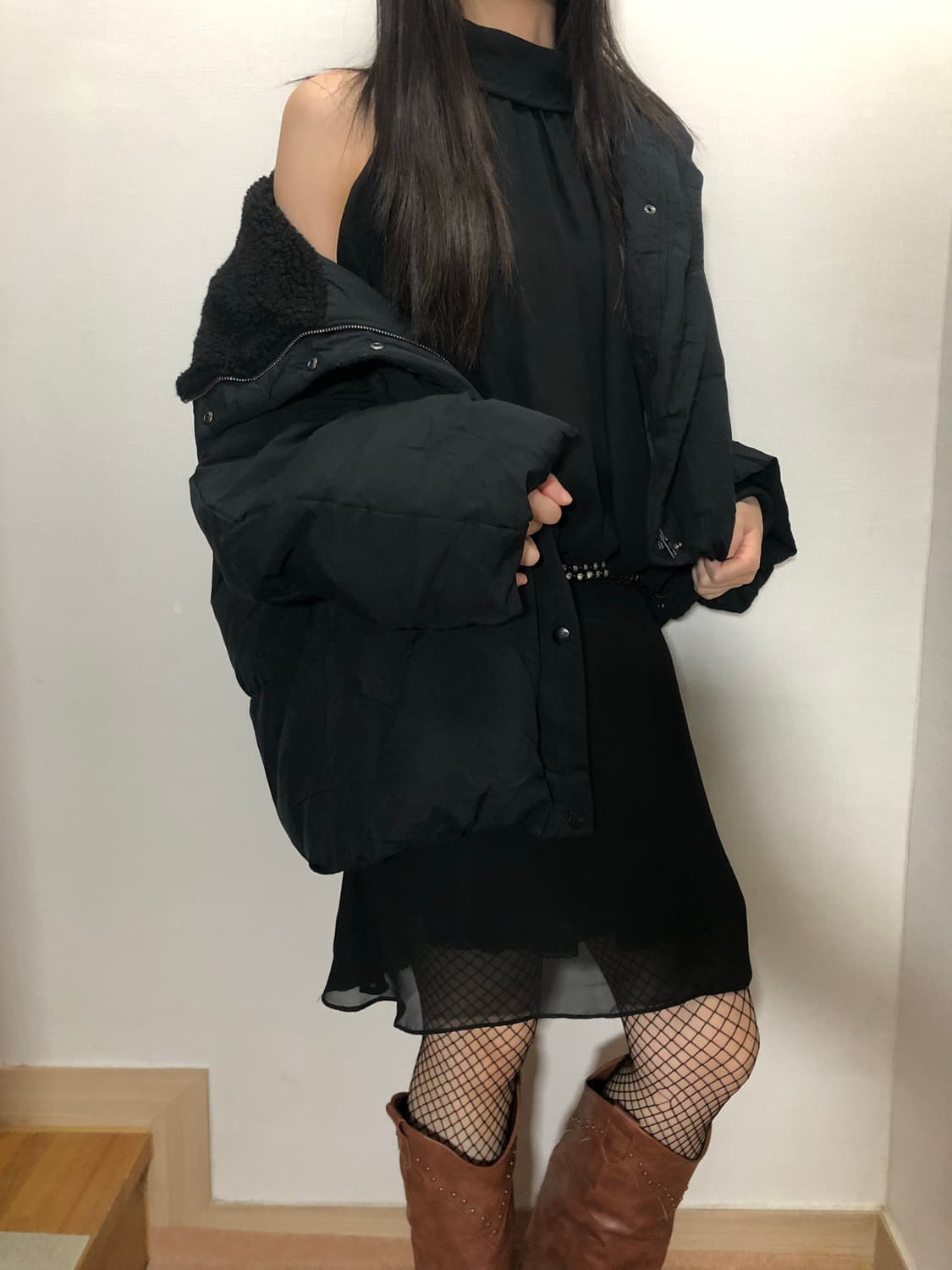 빈티지 톰보이 블랙 점퍼 상품이미지1