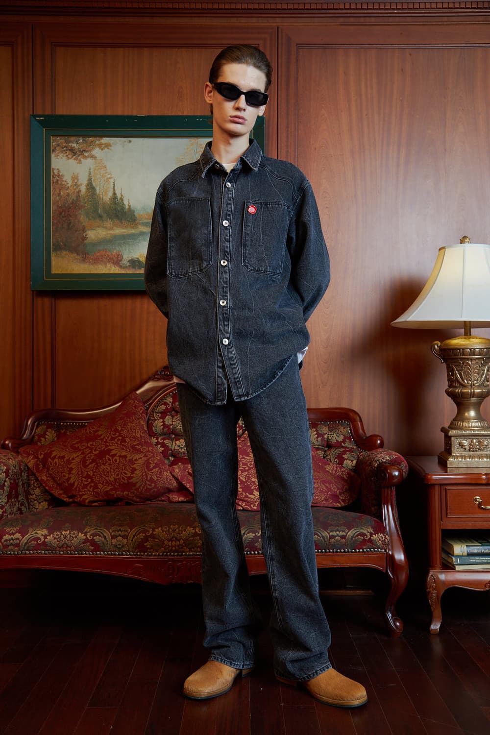 stu offlce 21 fall 크리즈 데님 셔츠 상품이미지1