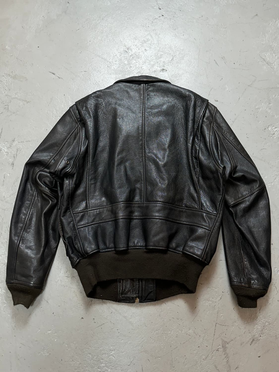 90's OG USA 아비렉스 레더 A-2 자켓 빈티지 레더 봄버 자켓 상품이미지4