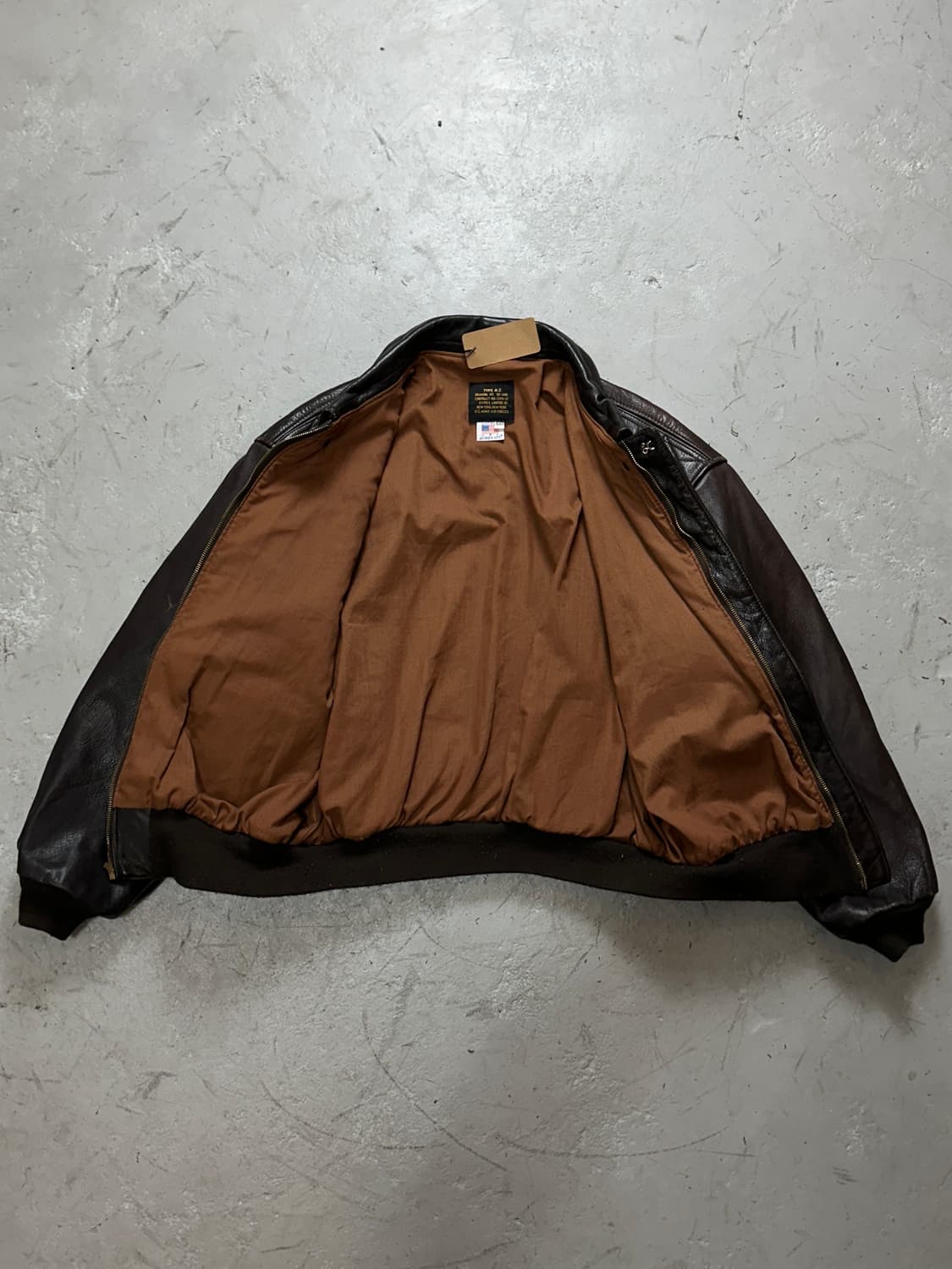 90's OG 빈티지 아비렉스 A2 봄버 자켓 빈티지 레더 자켓 상품이미지7