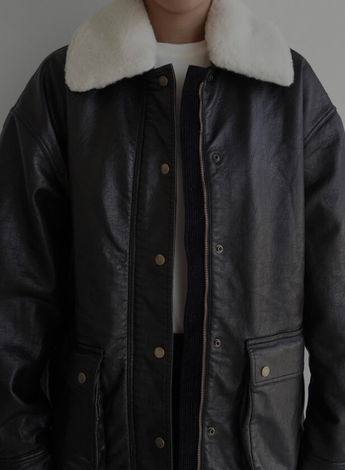 라룸 헌터 레더점퍼 상품이미지2