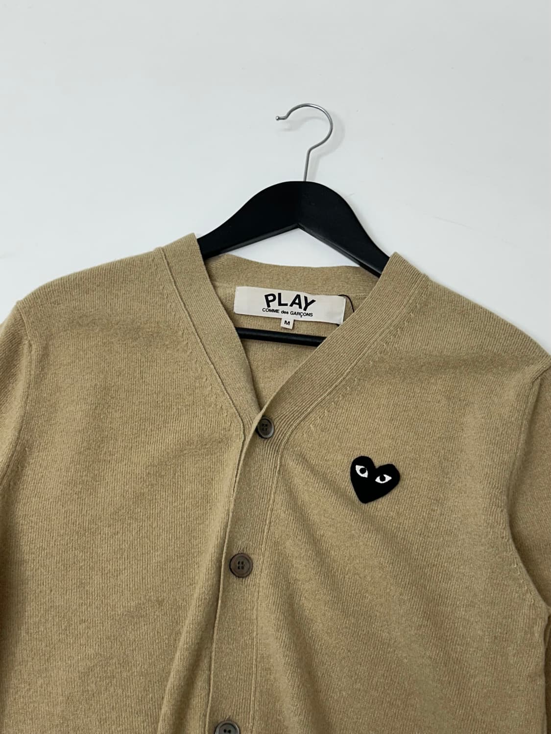 CDG 꼼데가르송 베이지 가디건   상품이미지1