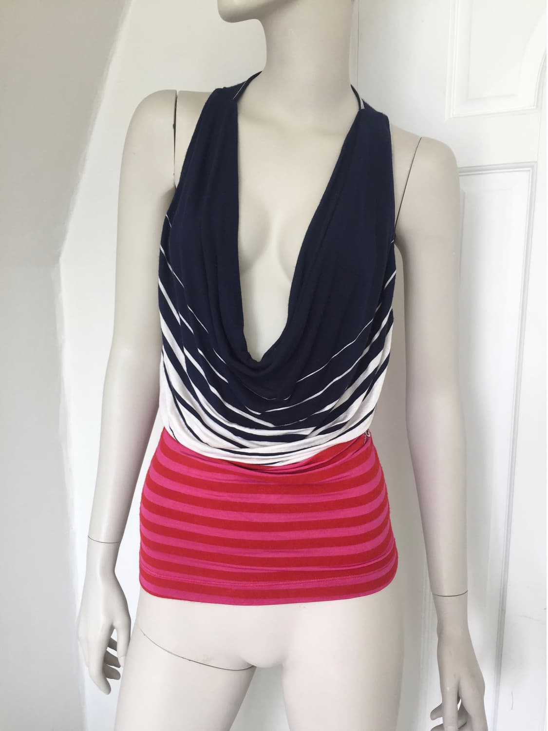 miss sixty Draped Striped Tank Top 상품이미지2