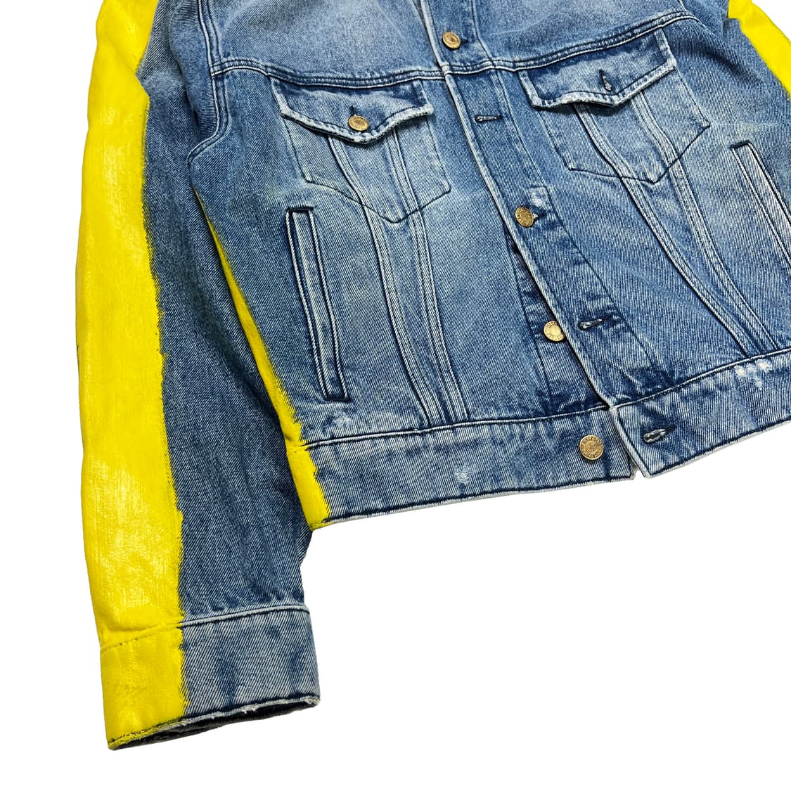 모스키노 23ss Paint Denim Jacket (46)  상품이미지5