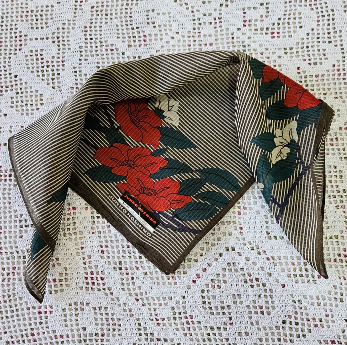 준코 코시노 플라워 패턴 손수건 3종 상품이미지10