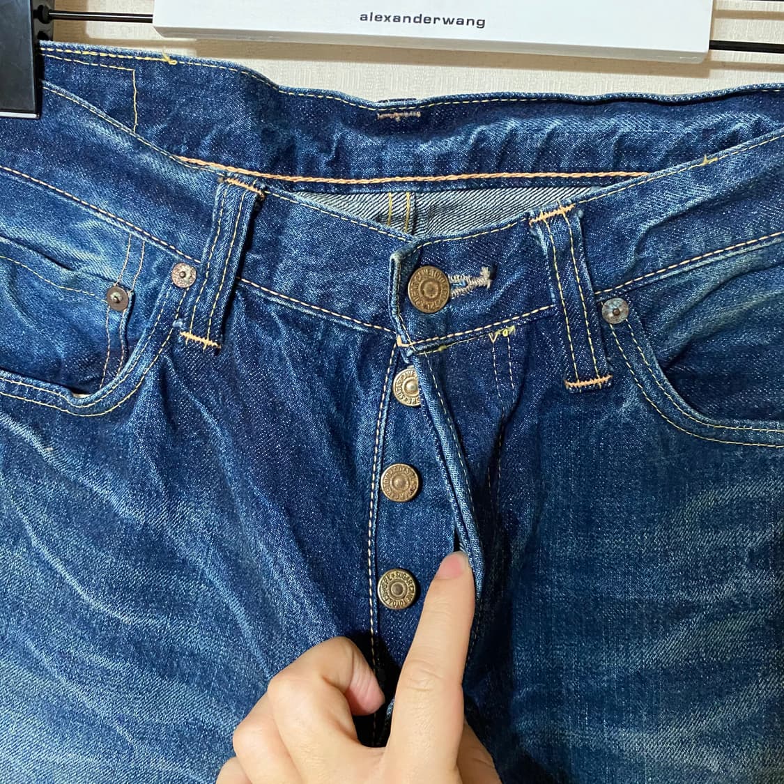 (32x30)슈가케인 Lot901 셀비지데님팬츠  상품이미지5