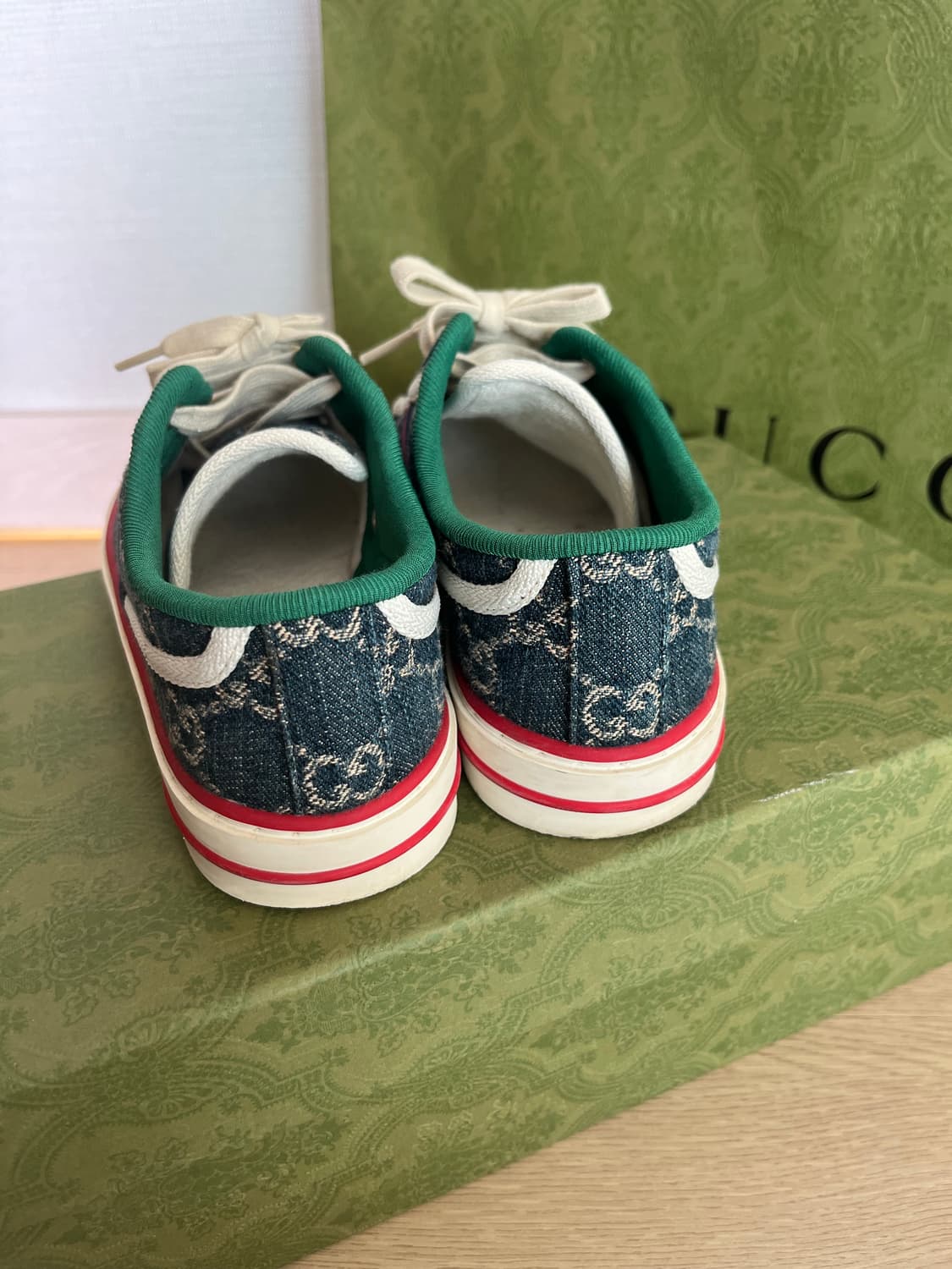 구찌 GG 테니스 데님 1977 스니커즈 35 상품이미지5