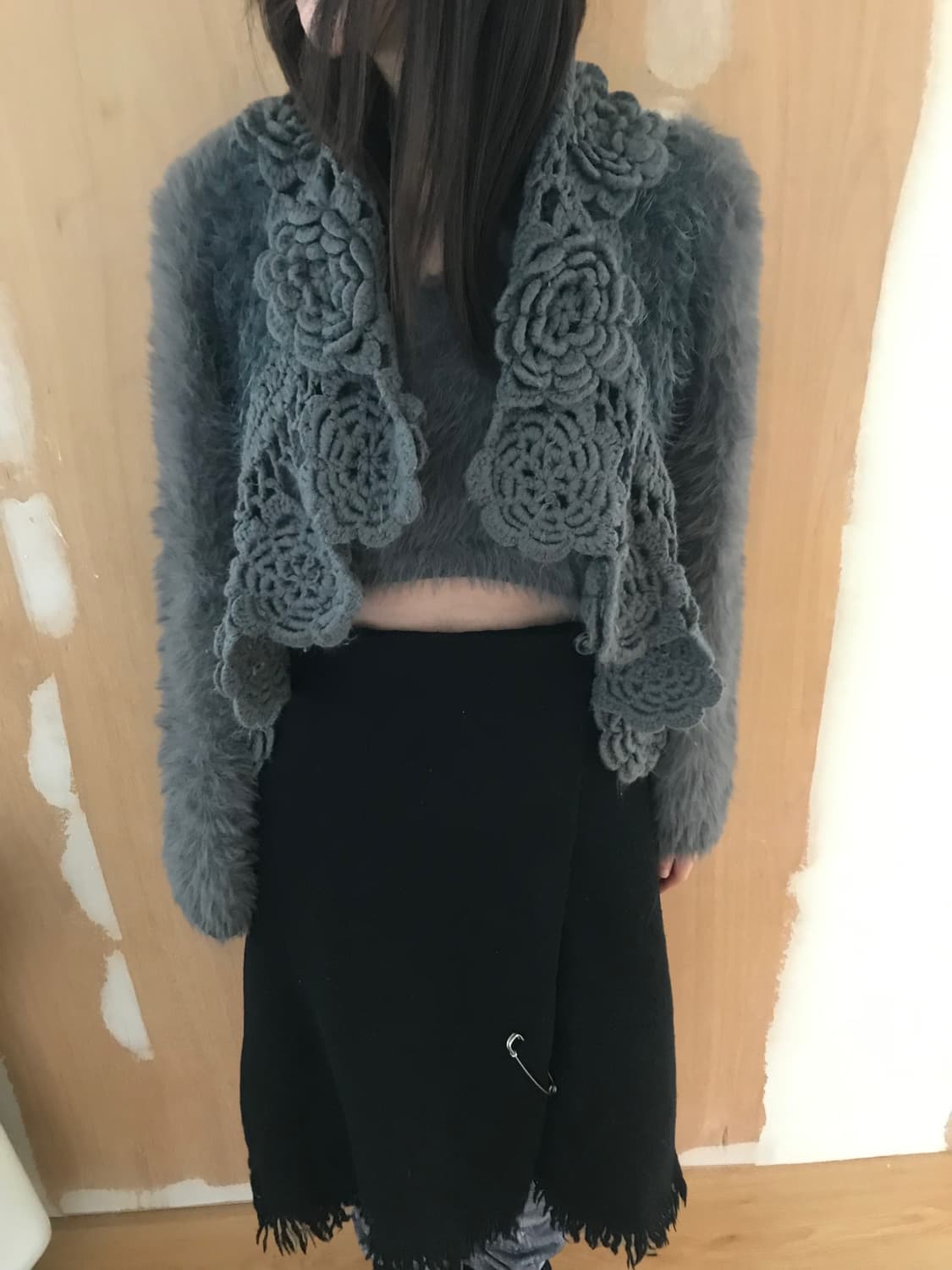  vintage flower crochet vest 상품이미지1