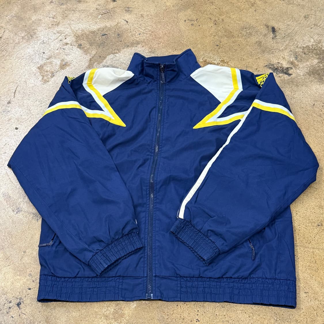 [정품/95] 아디다스 네이비 옐로우 바람막이 b8 상품이미지2