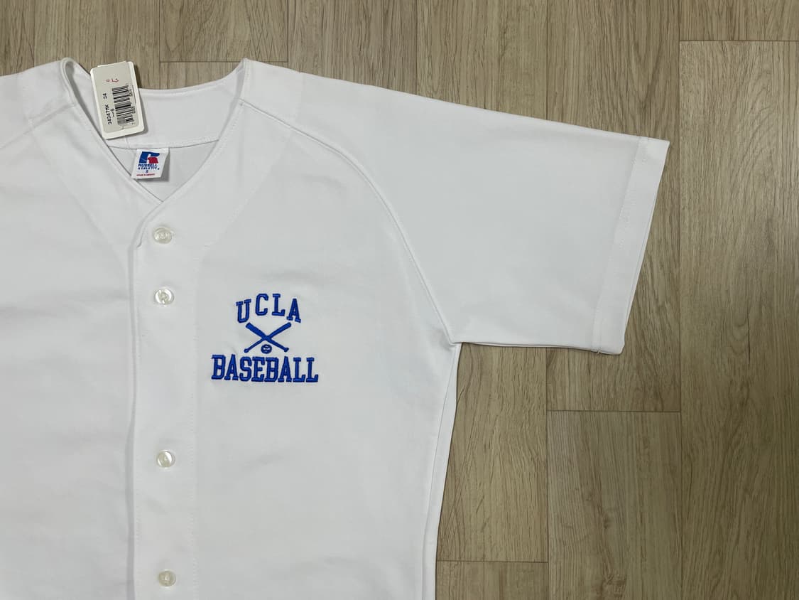 95) 90's 러셀 UCLA 대학교 베이스볼 셔츠(데드스탁)폴로&RRL 상품이미지5