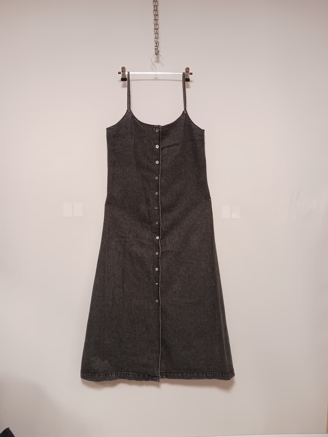 데님 끈나시 원피스 상품이미지1