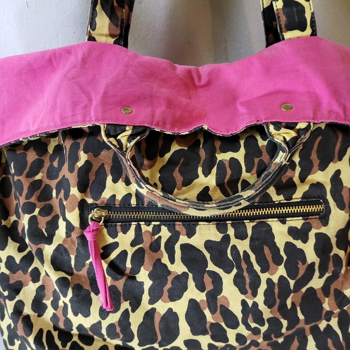 Betsey Johnson(벳시 존슨)레오파드 핑크 토트백 상품이미지7