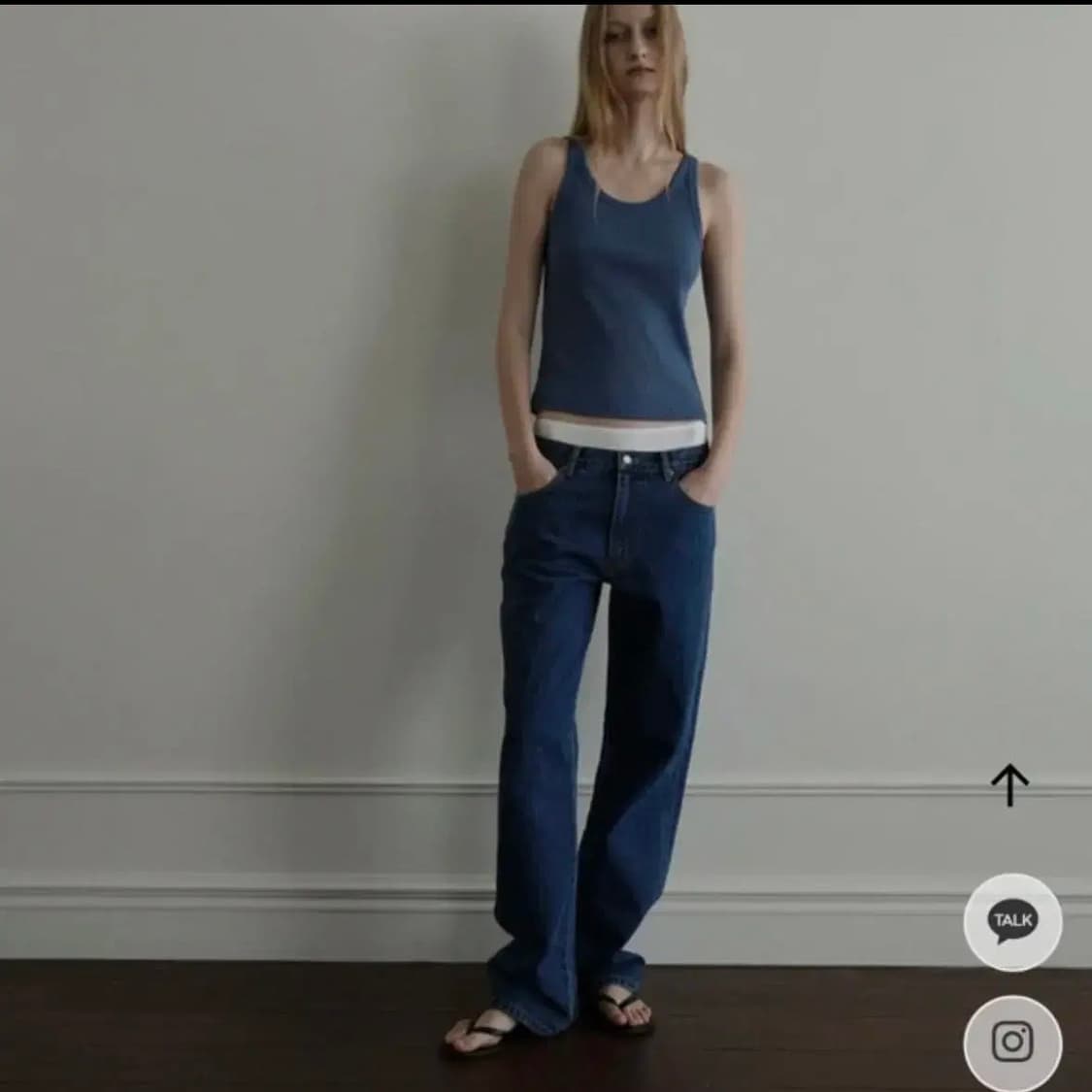 포허 시그니처 데님 블루S/블랙M 상품이미지1