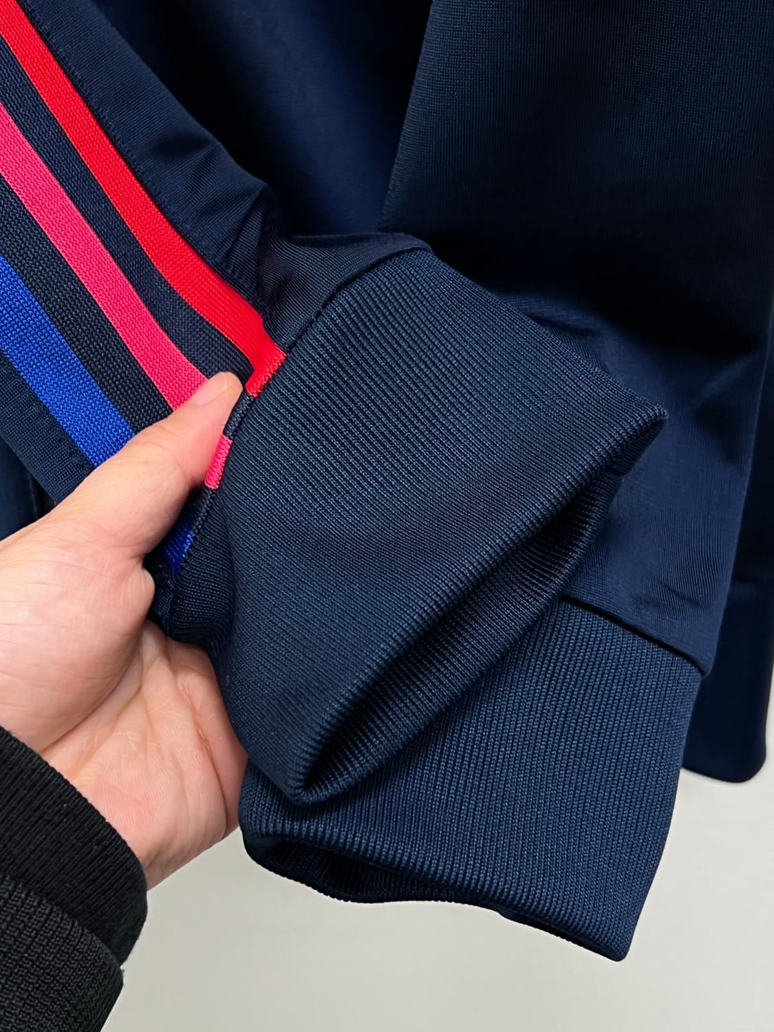 (160) 아디다스 키즈/우먼스 3D 트랙탑 져지 네이비 상품이미지4