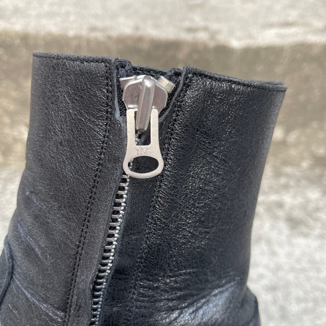 [270] mmrb 크랙 레더 부츠 블랙 상품이미지6