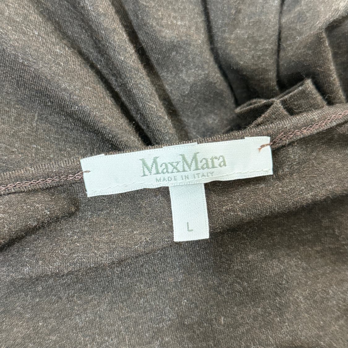 [L] 막스마라 셔링 블라우스 브라운 상품이미지5