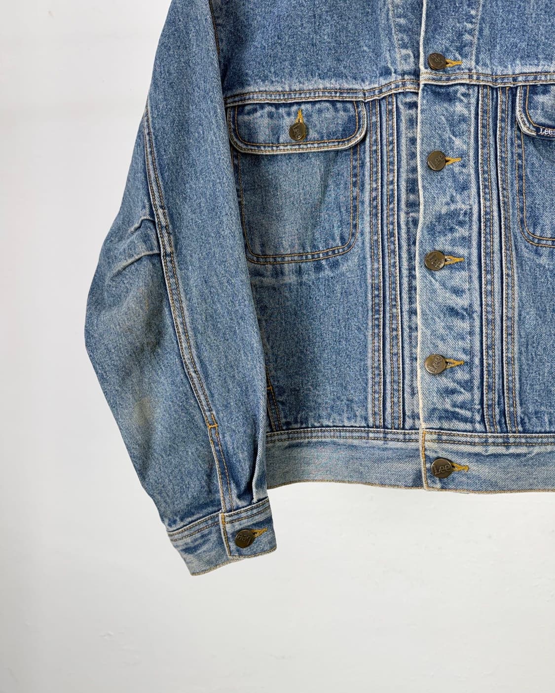 리 80s 라이더스 인디고 블루 데님 트러커 자켓 상품이미지4