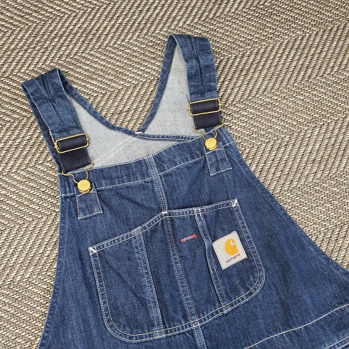 칼하트 멜빵 데님 바지 남자34 상품이미지2