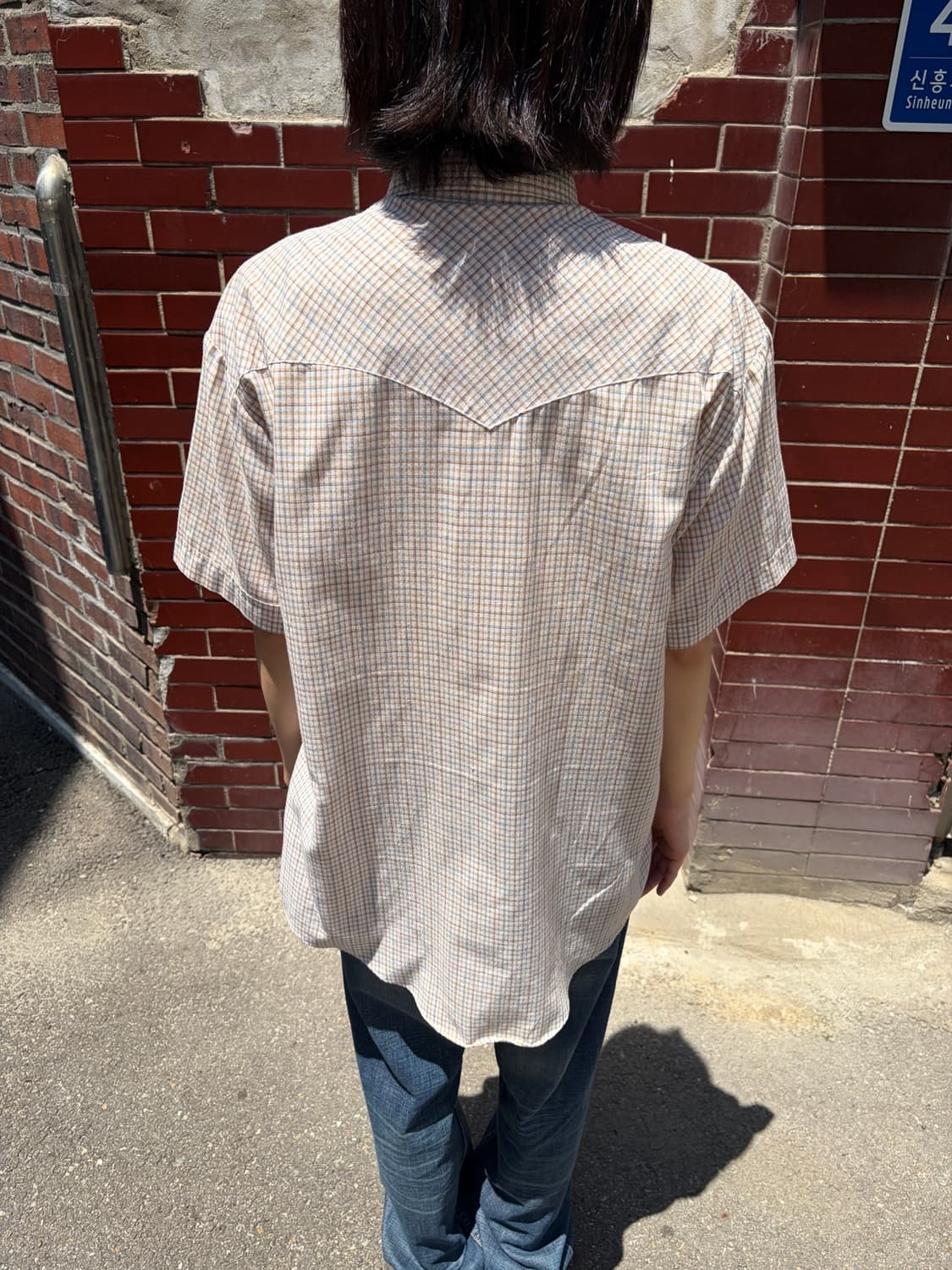 COUNTRY SHIRT WORKS 체크 반팔 셔츠 XL 상품이미지4