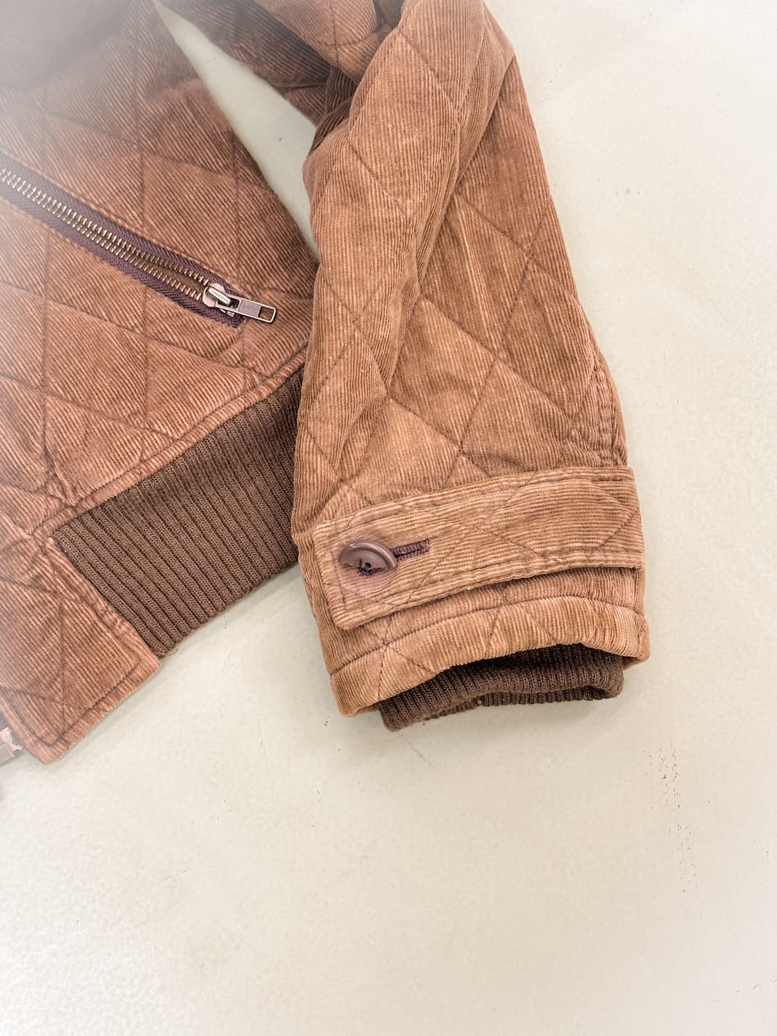 brown corduroy quilted hd jacket 상품이미지2