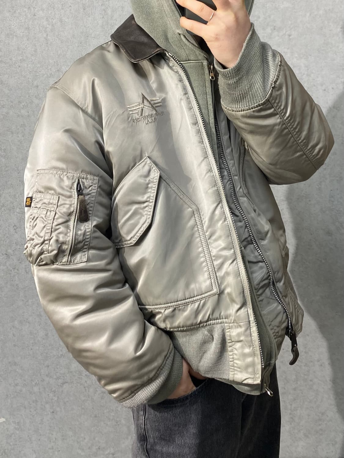 [US M] 알파인더스트리 CWU-45P 밀리터리 플라이트 자켓 상품이미지9