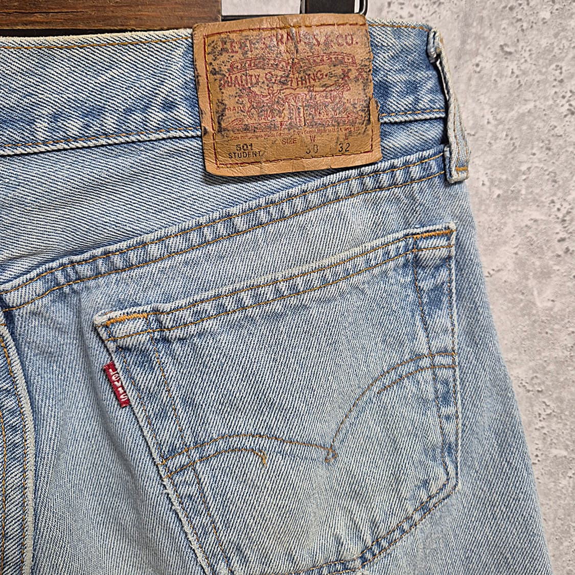 90's levis 501 STUDENT(30,Made In U.S.A) 상품이미지5