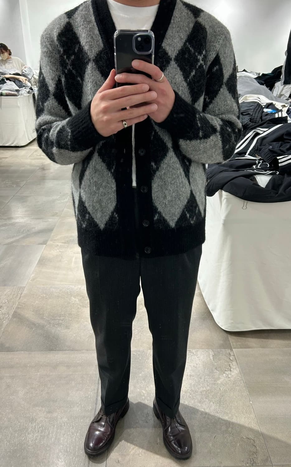 옴니갓 아가일패턴 가디건 판매합니다 상품이미지3