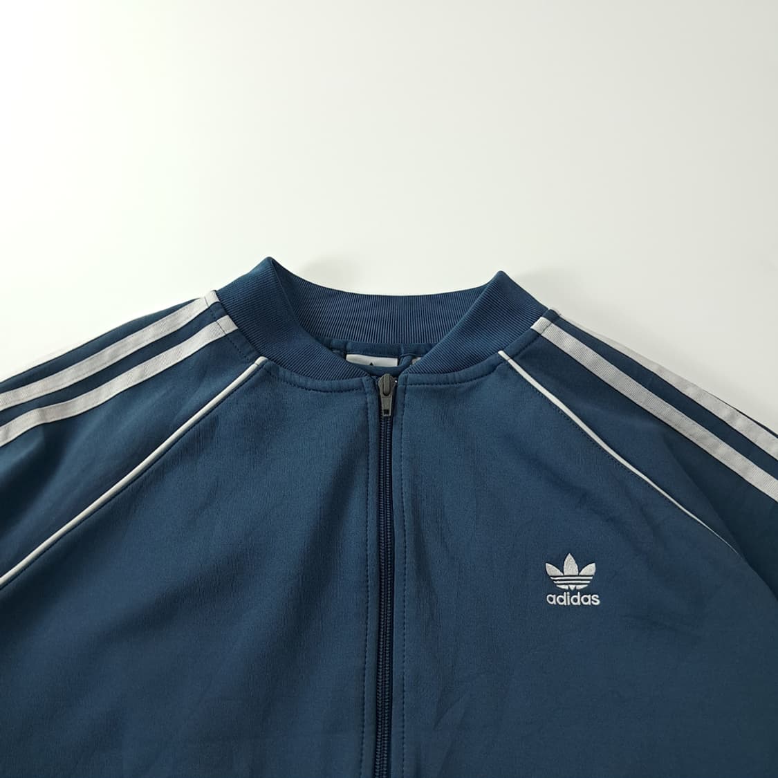 CK216 L 아디다스 오리지널 트레포일 래글런 블루그린 집업 자켓 상품이미지2