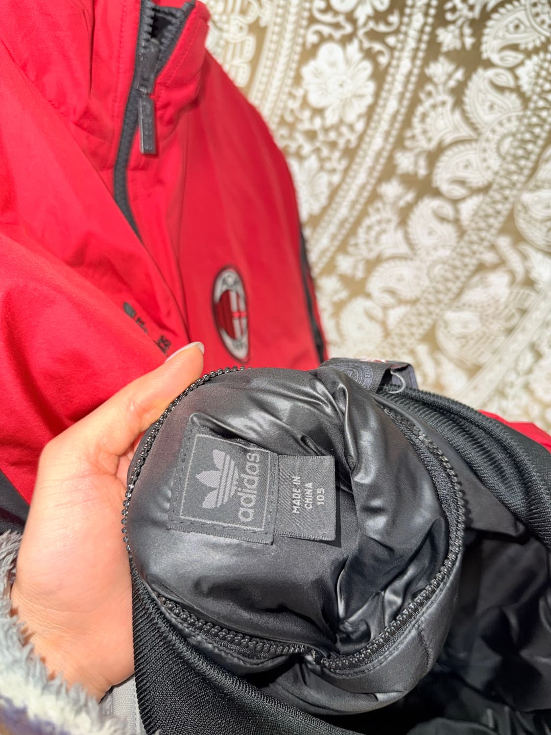 아디다스 ACM AC밀란 리버시블 경량패딩  상품이미지8