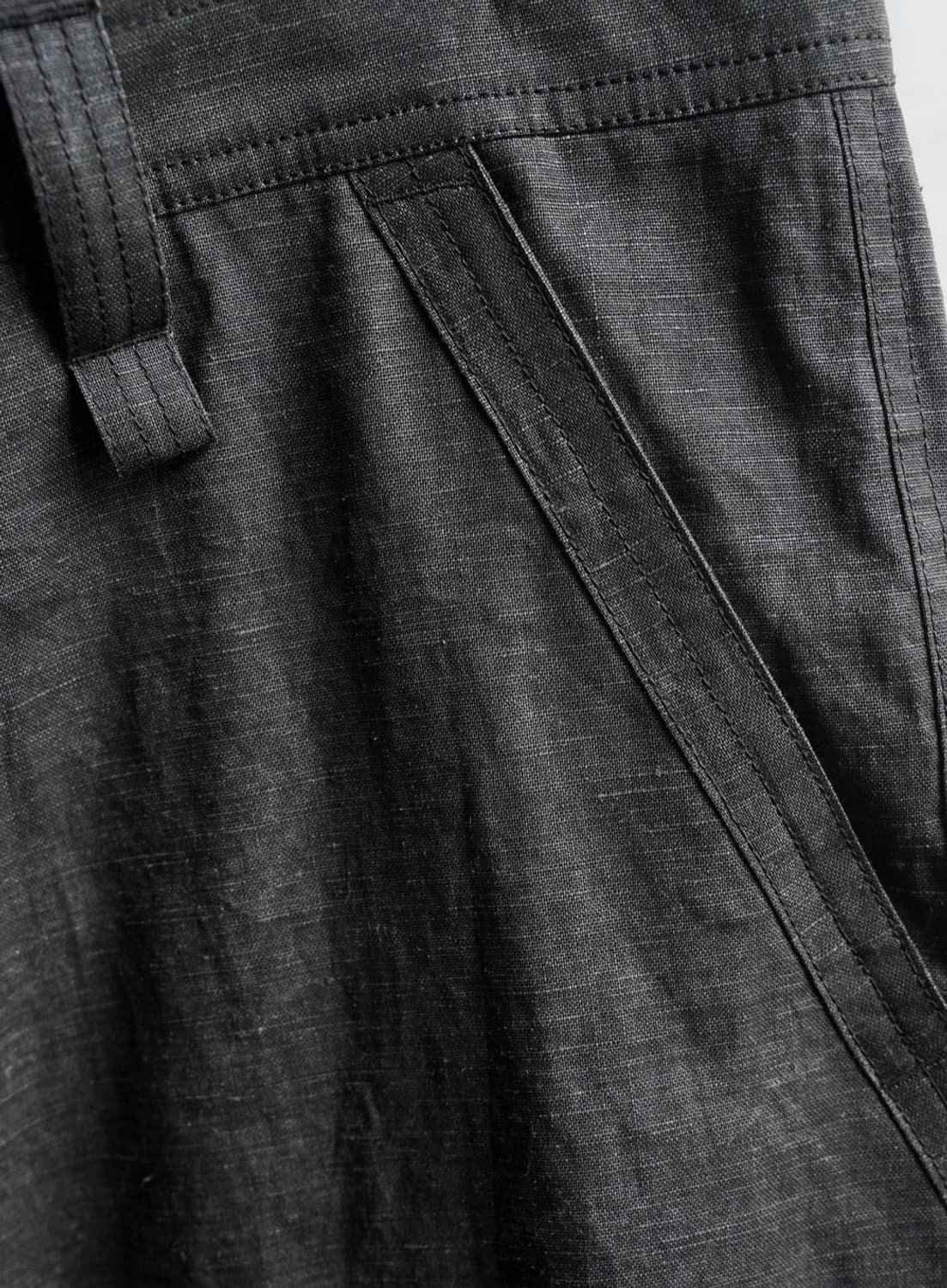 블랙멀 잉크 코팅 트라우져 팬츠(M) 상품이미지4