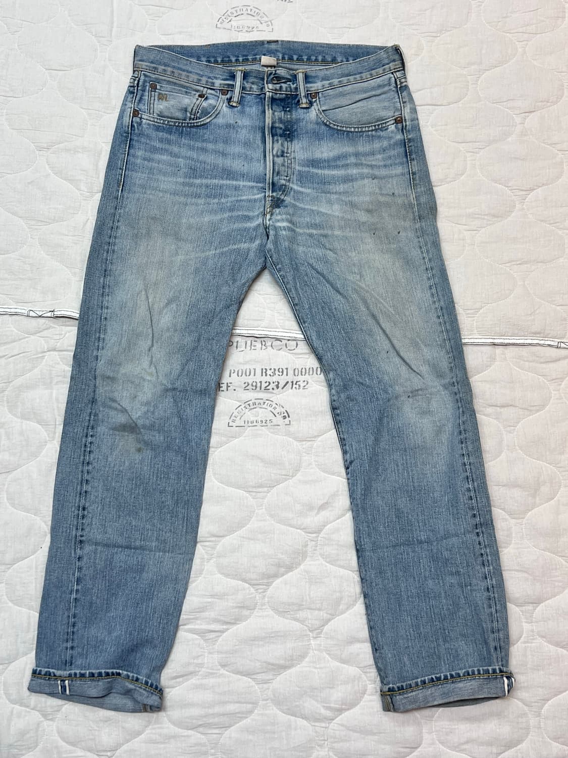 RRL 스트레이트 레그 핏 USA 메이드 셀비지 31/30 상품이미지1
