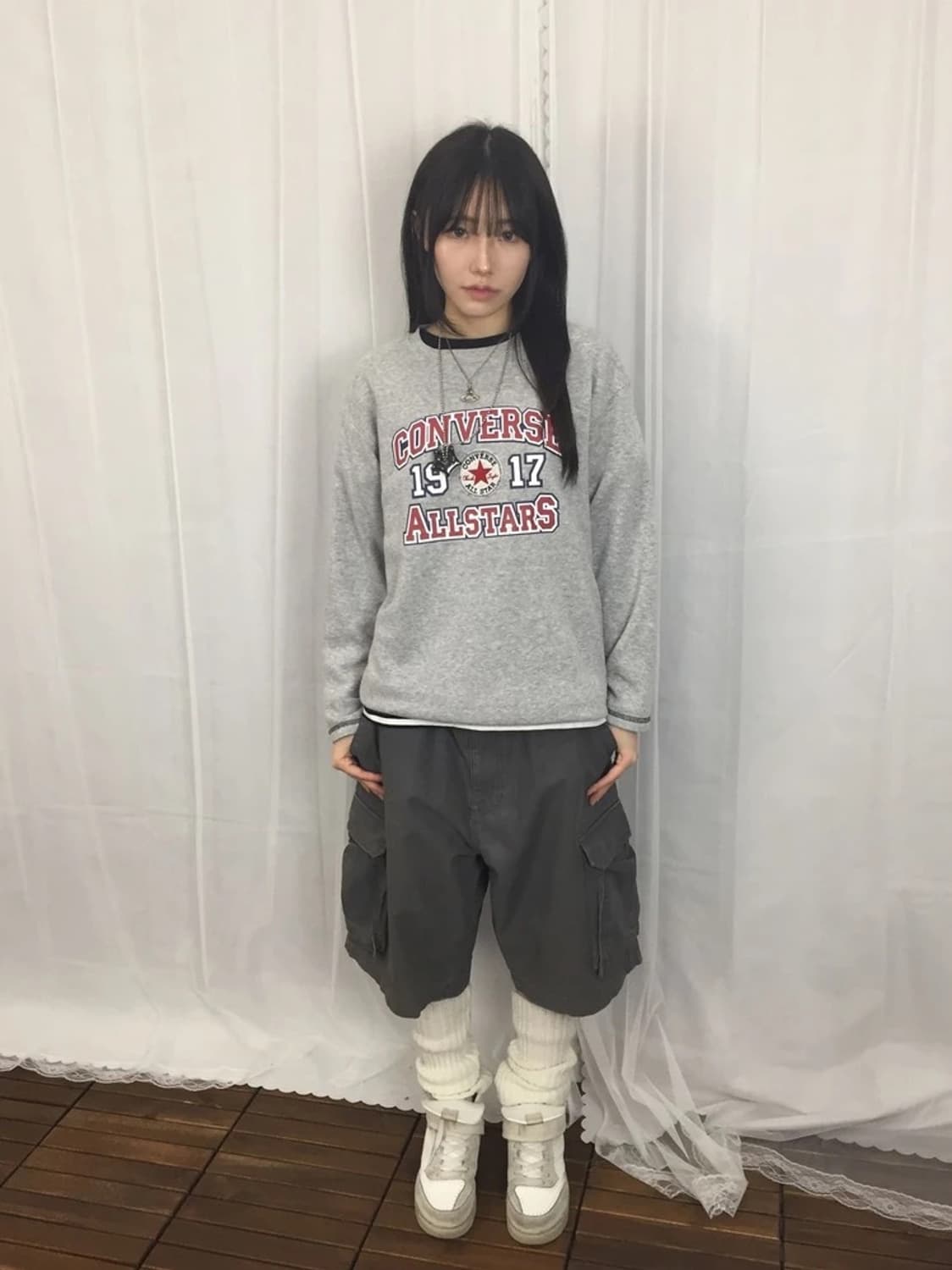 Converse All Stars Gray Lounge Sweat 상품이미지1