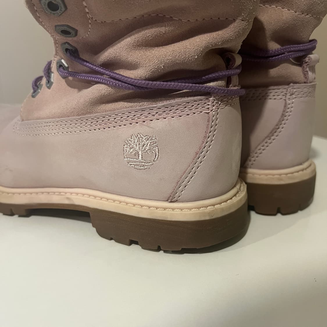 팀버랜드 롤탑 부츠 베이지 핑크 상품이미지4